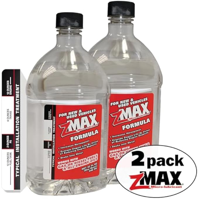 zMAX 58-032 - MULTI-PURPOSE FORMULA TREATMENT FOR ENGINE, FUEL, TRANSMISSION & POWER STEERING - REDUCES CARBON BUILD-UP - LUBRICATES METAL - IMPROVES GAS/DIESEL PERFORMANCE - 32 OZ. QUART - 2 PACK - Image 2